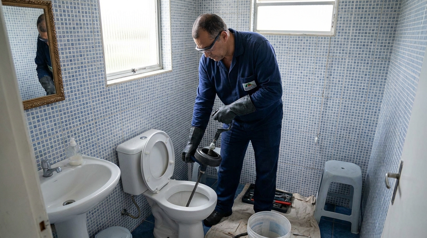 Desentupimento de vaso profissional em Patos de Minas‑MG