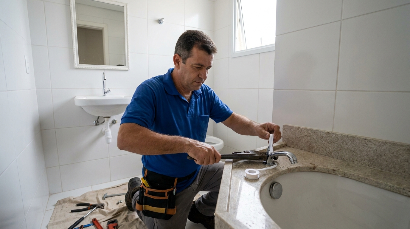 Instalação de torneira de cozinha em Patos de Minas‑MG